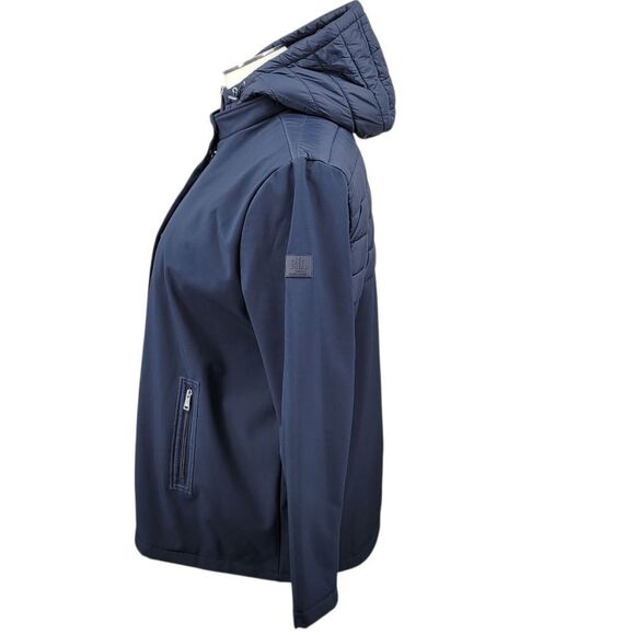 Lauren Ralph Lauren Navy Hooded Puffer Jacket Women's Plus Size 2X - Picture 4 of 15